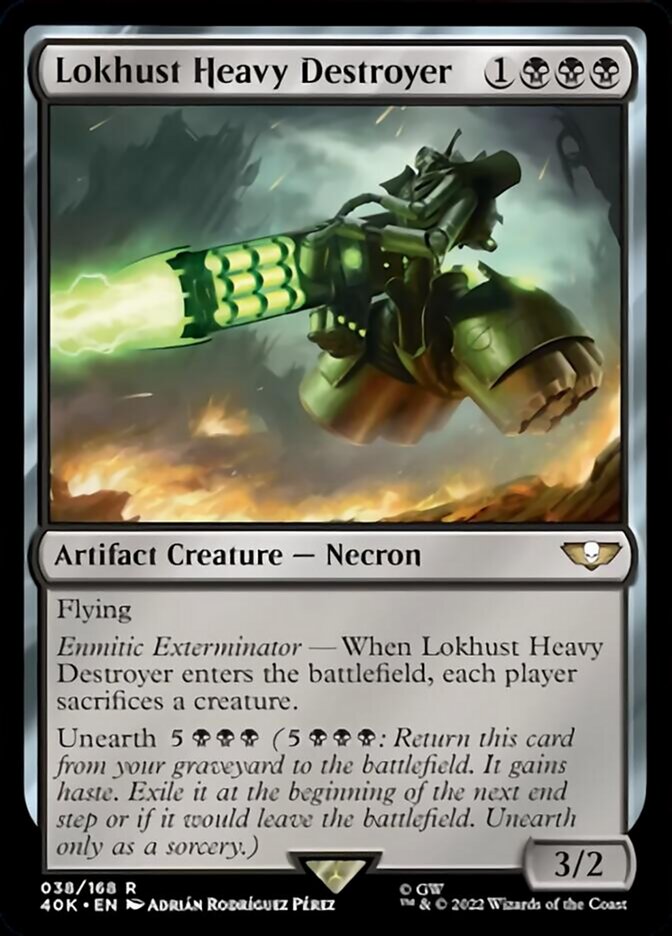 Lokhust Heavy Destroyer (Surge Foil) [Warhammer 40,000] MTG Single Magic: The Gathering | Red Claw Gaming