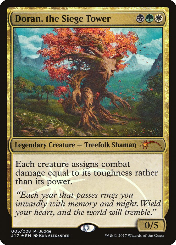 Doran, the Siege Tower [Judge Gift Cards 2017] MTG Single Magic: The Gathering | Red Claw Gaming