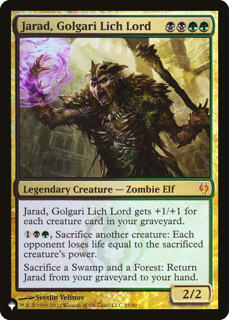 Jarad, Golgari Lich Lord [The List] | Red Claw Gaming