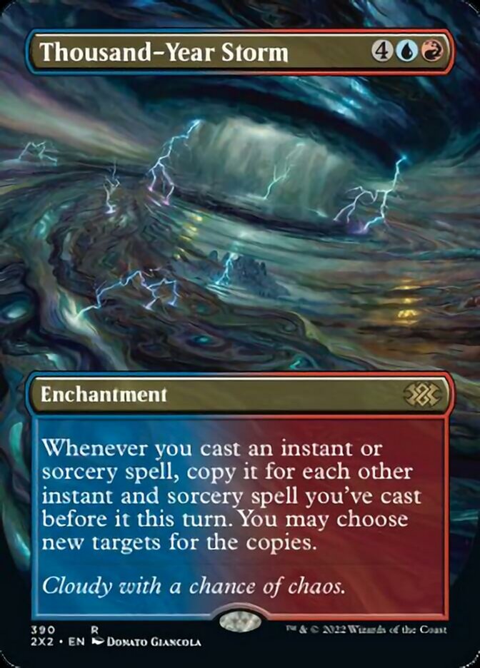 Thousand-Year Storm (Borderless Alternate Art) [Double Masters 2022] MTG Single Magic: The Gathering    | Red Claw Gaming