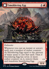 Smoldering Egg // Ashmouth Dragon (Extended Art) [Innistrad: Midnight Hunt] MTG Single Magic: The Gathering | Red Claw Gaming