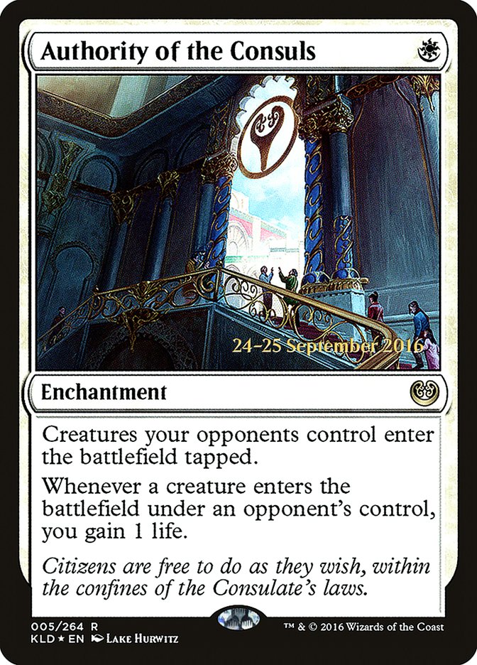 Authority of the Consuls [Kaladesh Prerelease Promos] MTG Single Magic: The Gathering | Red Claw Gaming
