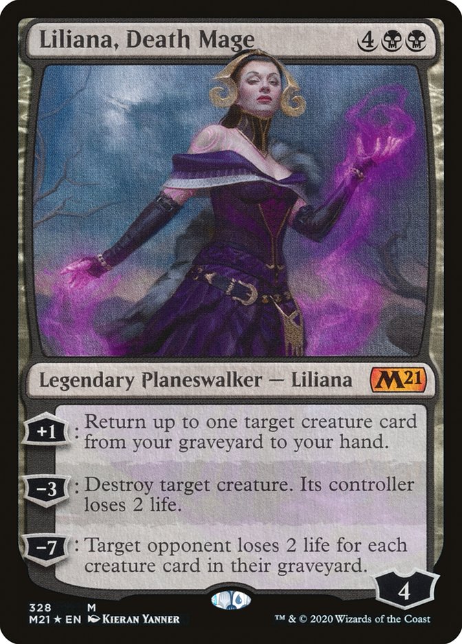 Liliana, Death Mage [Core Set 2021] MTG Single Magic: The Gathering | Red Claw Gaming