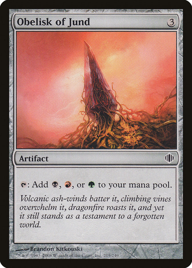 Obelisk of Jund [Shards of Alara] MTG Single Magic: The Gathering | Red Claw Gaming