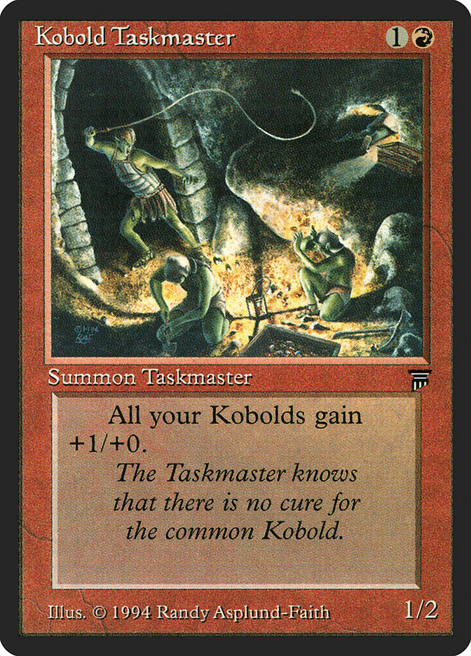 Kobold Taskmaster [Legends] MTG Single Magic: The Gathering | Red Claw Gaming