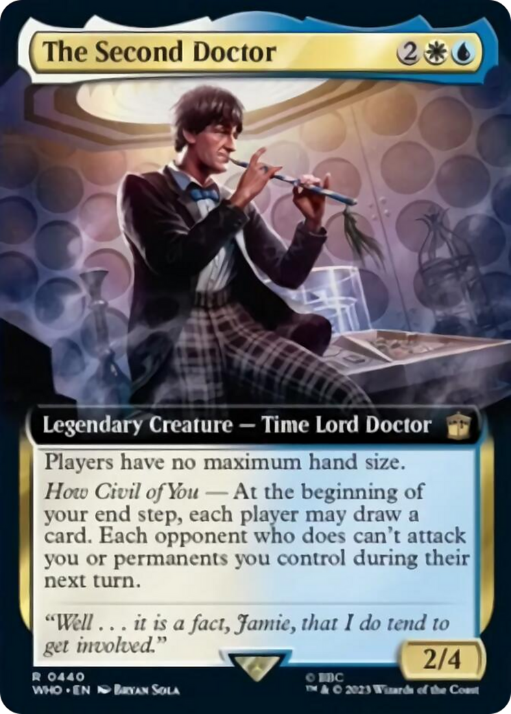 The Second Doctor (Extended Art) [Doctor Who] MTG Single Magic: The Gathering | Red Claw Gaming