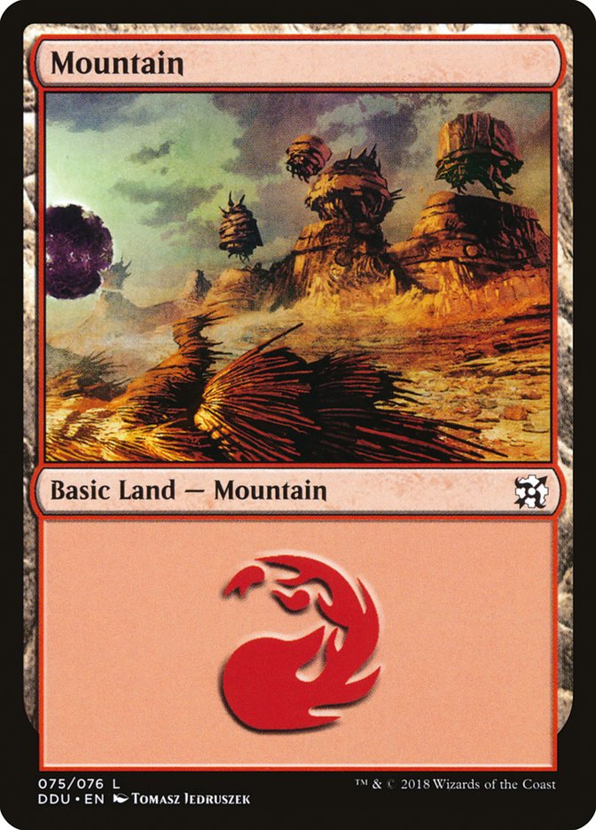 Mountain (75) [Duel Decks: Elves vs. Inventors] MTG Single Magic: The Gathering | Red Claw Gaming
