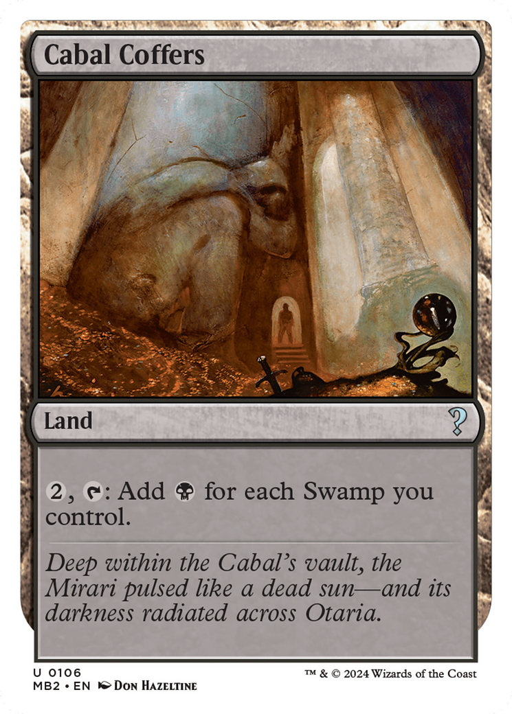 Cabal Coffers (White Border) [Mystery Booster 2] MTG Single Magic: The Gathering | Red Claw Gaming
