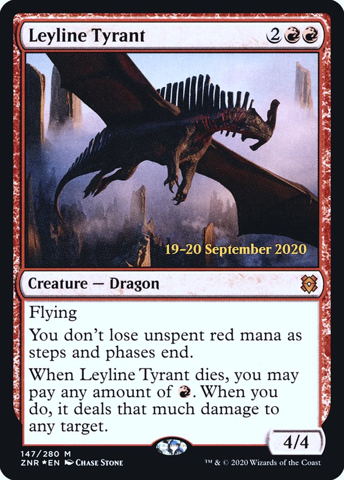Leyline Tyrant [Zendikar Rising Prerelease Promos] MTG Single Magic: The Gathering | Red Claw Gaming