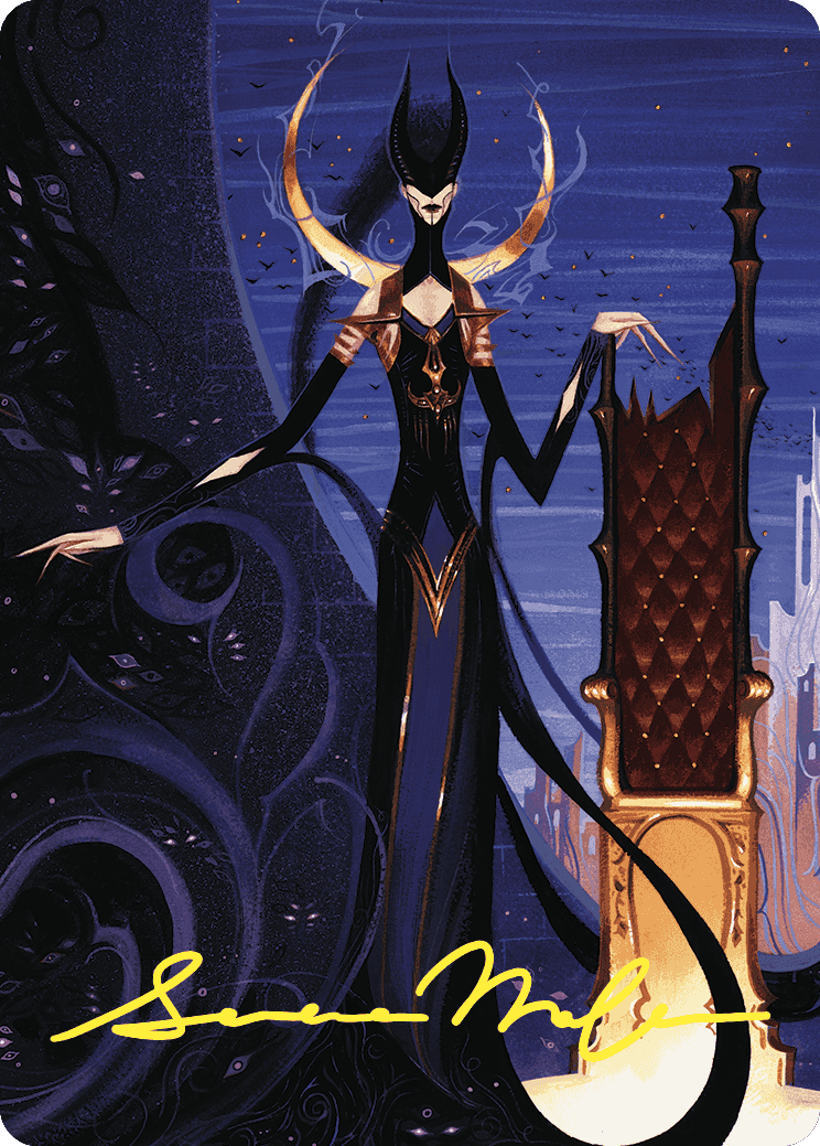 Ashiok, Wicked Manipulator Art Card (57/81) (Gold-Stamped Signature) [Wilds of Eldraine Art Series] MTG Single Magic: The Gathering | Red Claw Gaming