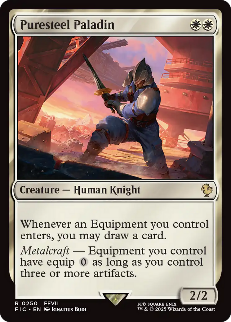 Puresteel Paladin [FINAL FANTASY Commander] MTG Single Magic: The Gathering | Red Claw Gaming