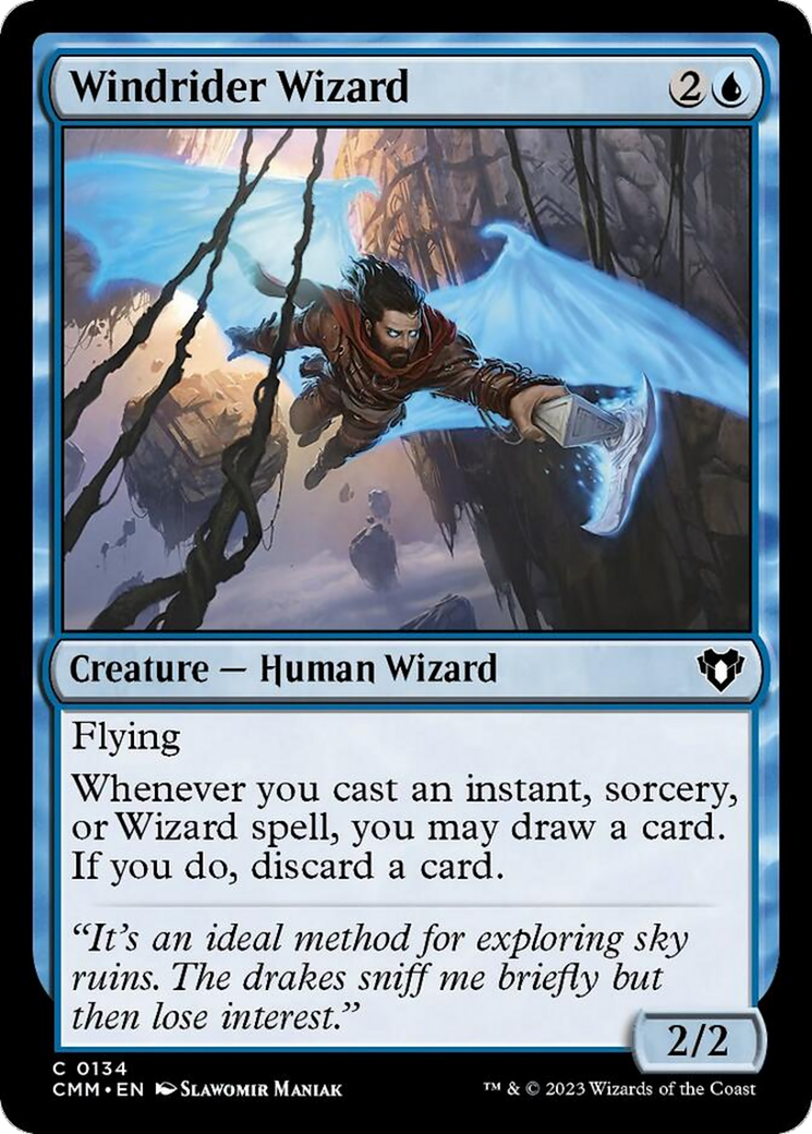 Windrider Wizard [Commander Masters] MTG Single Magic: The Gathering | Red Claw Gaming