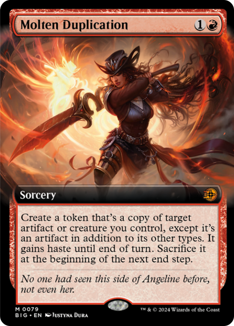 Molten Duplication (Extended Art) [Outlaws of Thunder Junction: The Big Score] MTG Single Magic: The Gathering | Red Claw Gaming