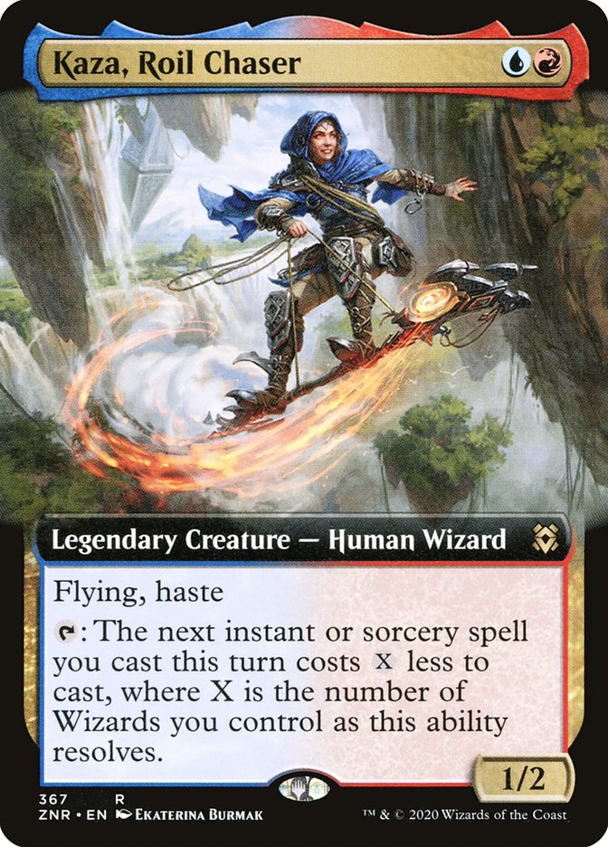 Kaza, Roil Chaser (Extended Art) [Zendikar Rising] MTG Single Magic: The Gathering | Red Claw Gaming