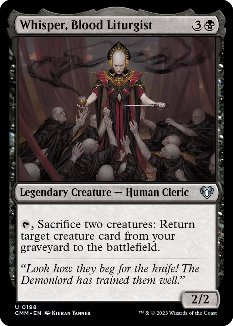 Whisper, Blood Liturgist [Commander Masters] MTG Single Magic: The Gathering | Red Claw Gaming