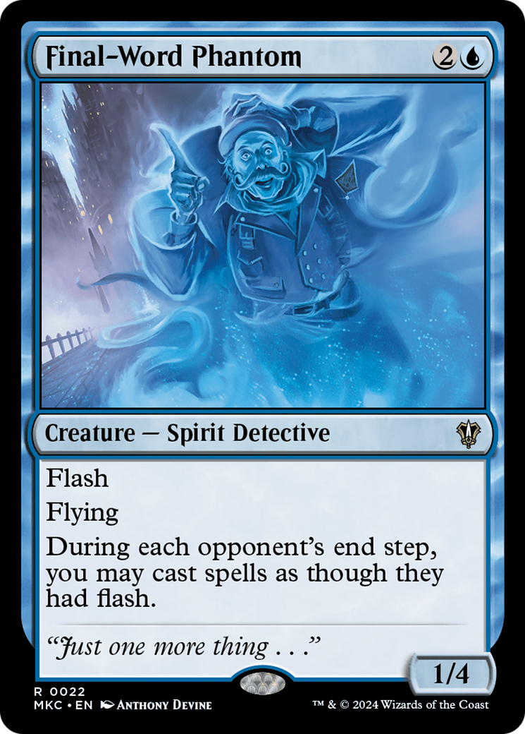 Final-Word Phantom [Murders at Karlov Manor Commander] MTG Single Magic: The Gathering | Red Claw Gaming