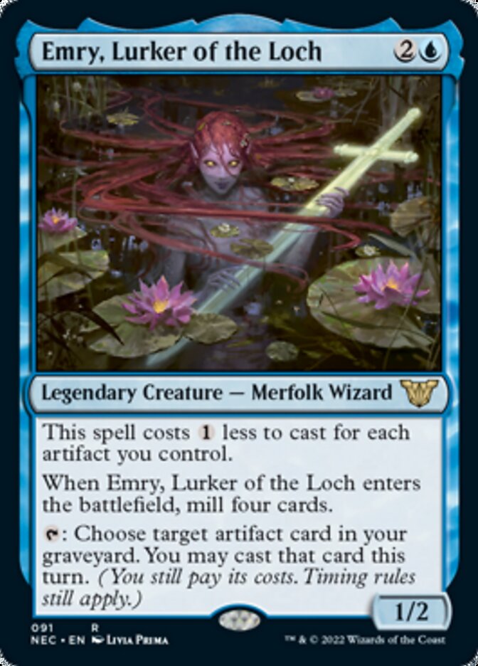Emry, Lurker of the Loch [Kamigawa: Neon Dynasty Commander] MTG Single Magic: The Gathering | Red Claw Gaming