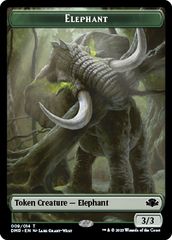 Elephant // Construct Double-Sided Token [Dominaria Remastered Tokens] MTG Single Magic: The Gathering | Red Claw Gaming