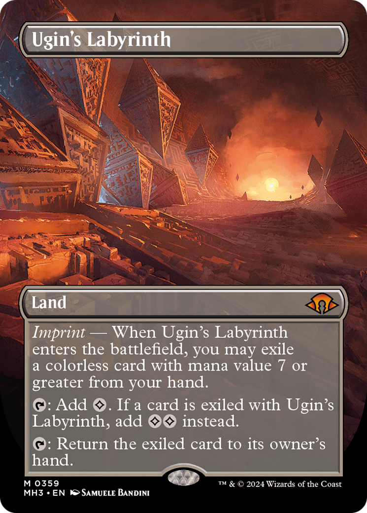 Ugin's Labyrinth (Borderless) [Modern Horizons 3] MTG Single Magic: The Gathering    | Red Claw Gaming