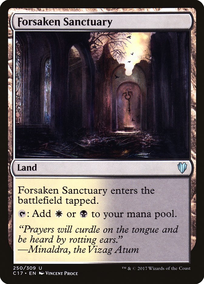 Forsaken Sanctuary [Commander 2017] MTG Single Magic: The Gathering | Red Claw Gaming