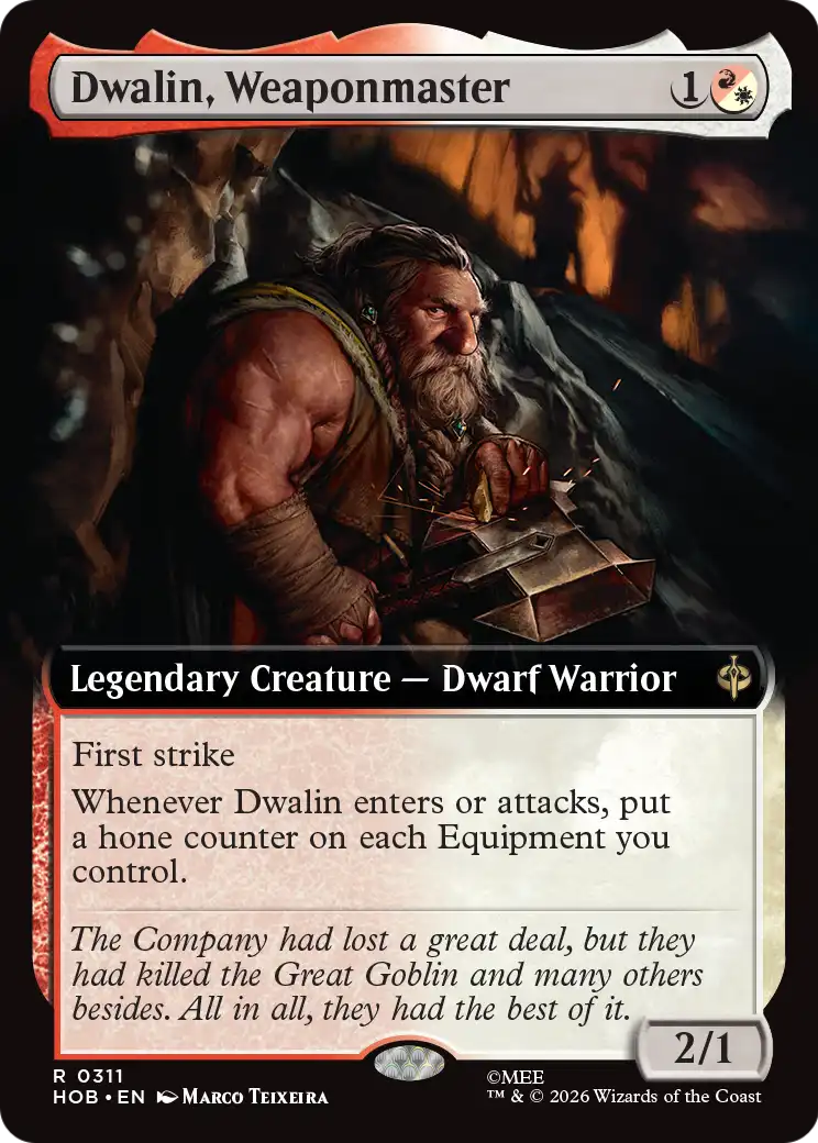 Dwalin, Weaponmaster (Extended Art) [The Hobbit] | Red Claw Gaming