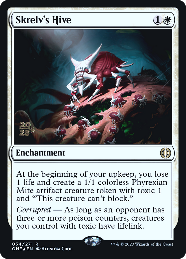 Skrelv's Hive [Phyrexia: All Will Be One Prerelease Promos] MTG Single Magic: The Gathering | Red Claw Gaming
