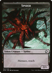Spider // Guenhwyvar Double-Sided Token [Dungeons & Dragons: Adventures in the Forgotten Realms Tokens] MTG Single Magic: The Gathering    | Red Claw Gaming