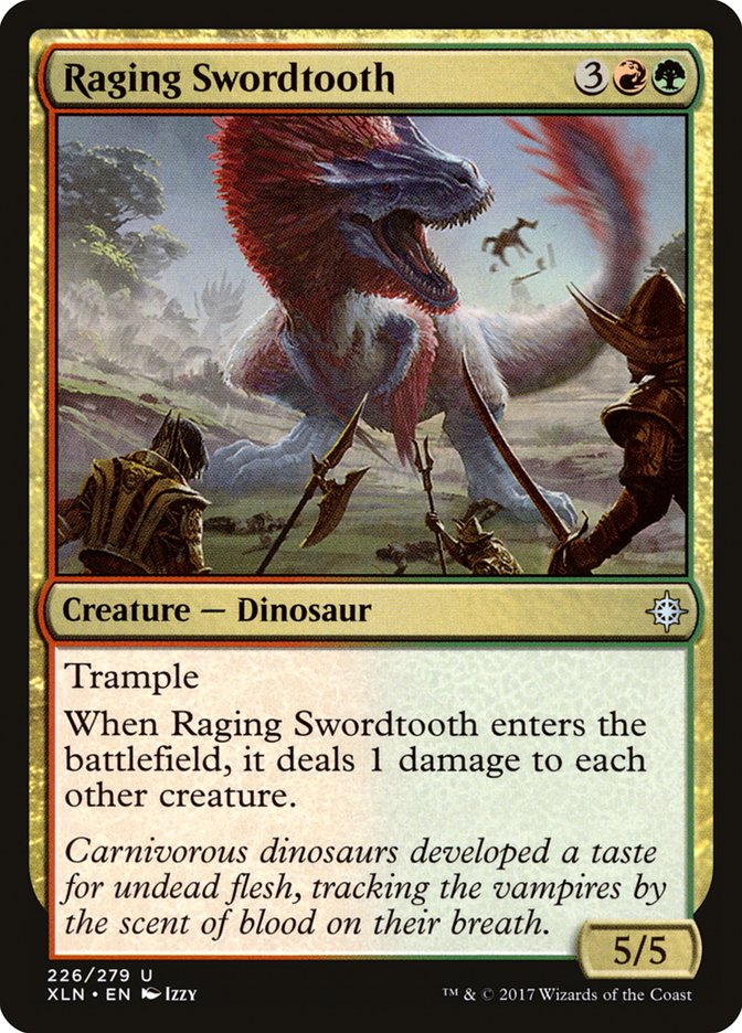 Raging Swordtooth [Ixalan] MTG Single Magic: The Gathering | Red Claw Gaming