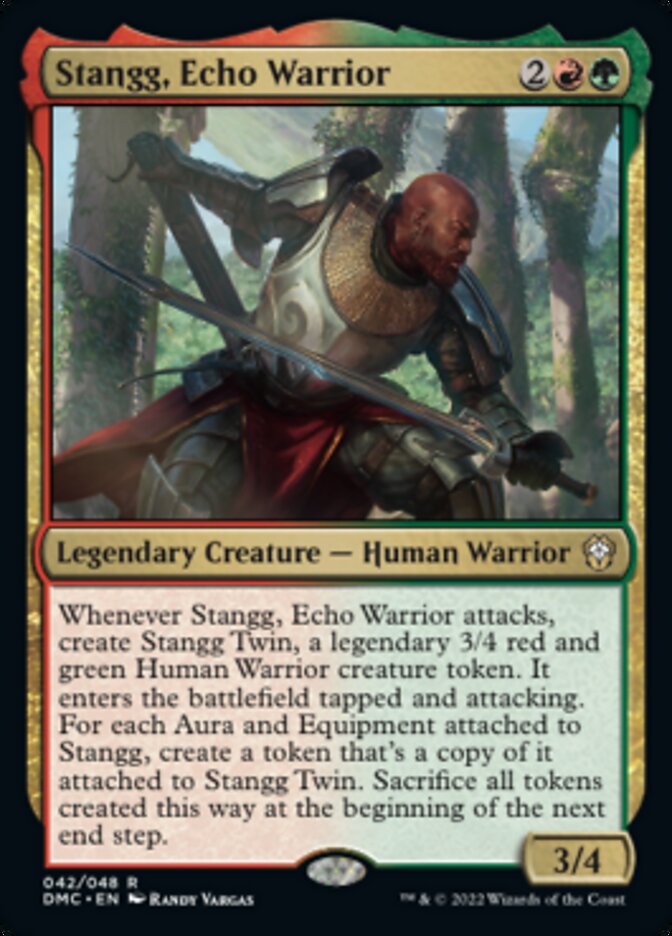 Stangg, Echo Warrior [Dominaria United Commander] MTG Single Magic: The Gathering | Red Claw Gaming
