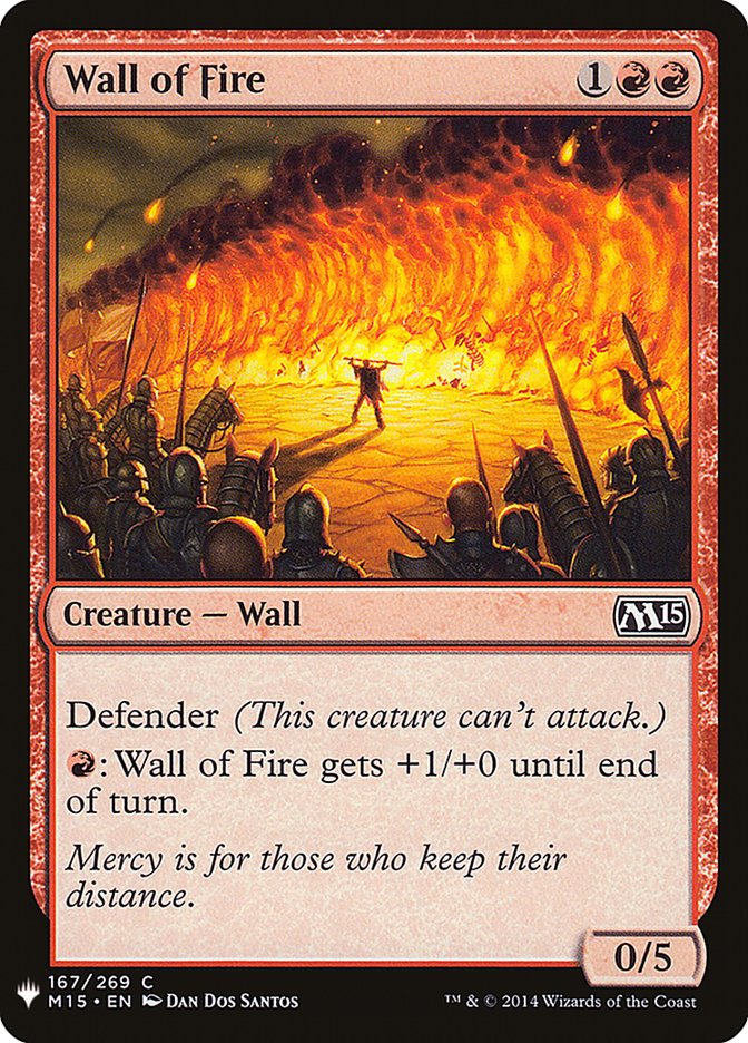 Wall of Fire [Mystery Booster] MTG Single Magic: The Gathering | Red Claw Gaming