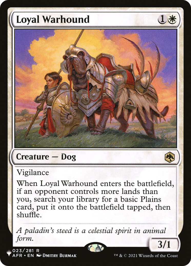 Loyal Warhound [The List] MTG Single Magic: The Gathering | Red Claw Gaming