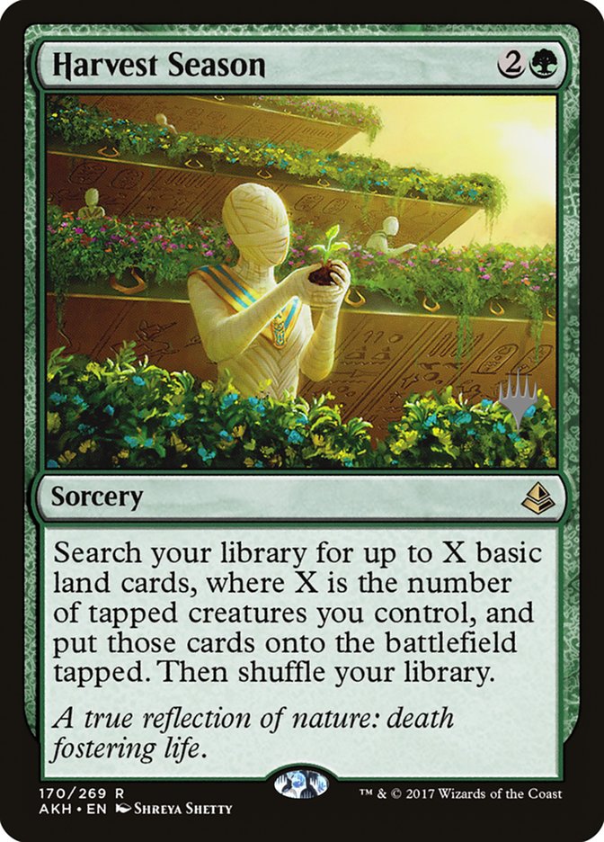 Harvest Season (Promo Pack) [Amonkhet Promos] MTG Single Magic: The Gathering | Red Claw Gaming