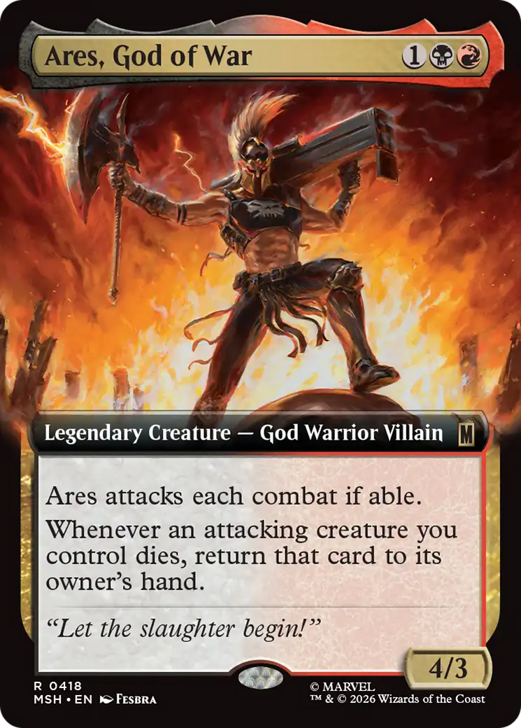 Ares, God of War (Extended Art) [Marvel Super Heroes] | Red Claw Gaming