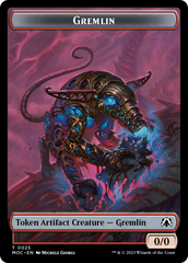 Treasure // Gremlin Double-Sided Token [March of the Machine Commander Tokens] MTG Single Magic: The Gathering | Red Claw Gaming