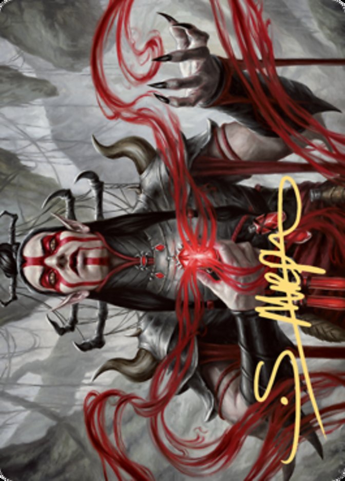 Malakir Blood-Priest Art Card (Gold-Stamped Signature) [Zendikar Rising Art Series] MTG Single Magic: The Gathering | Red Claw Gaming