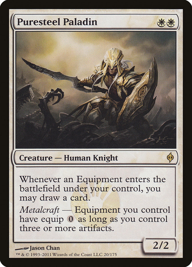 Puresteel Paladin [New Phyrexia] MTG Single Magic: The Gathering | Red Claw Gaming
