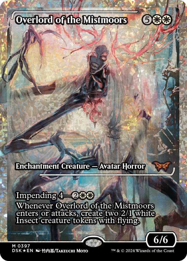 Overlord of the Mistmoors (Japan Showcase Fracture Foil) [Duskmourn: House of Horror] MTG Single Magic: The Gathering | Red Claw Gaming