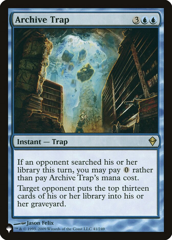 Archive Trap [The List] MTG Single Magic: The Gathering | Red Claw Gaming