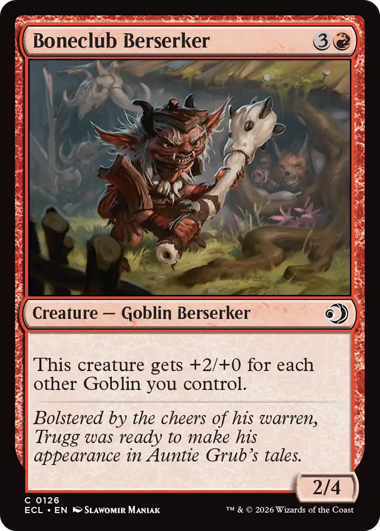 Boneclub Berserker [Lorwyn Eclipsed] MTG Single Magic: The Gathering | Red Claw Gaming