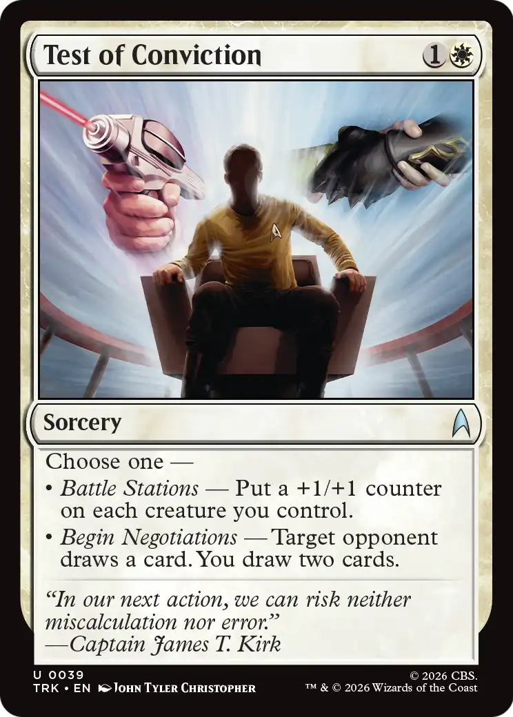 Test of Conviction [Star Trek] MTG Single Magic: The Gathering | Red Claw Gaming