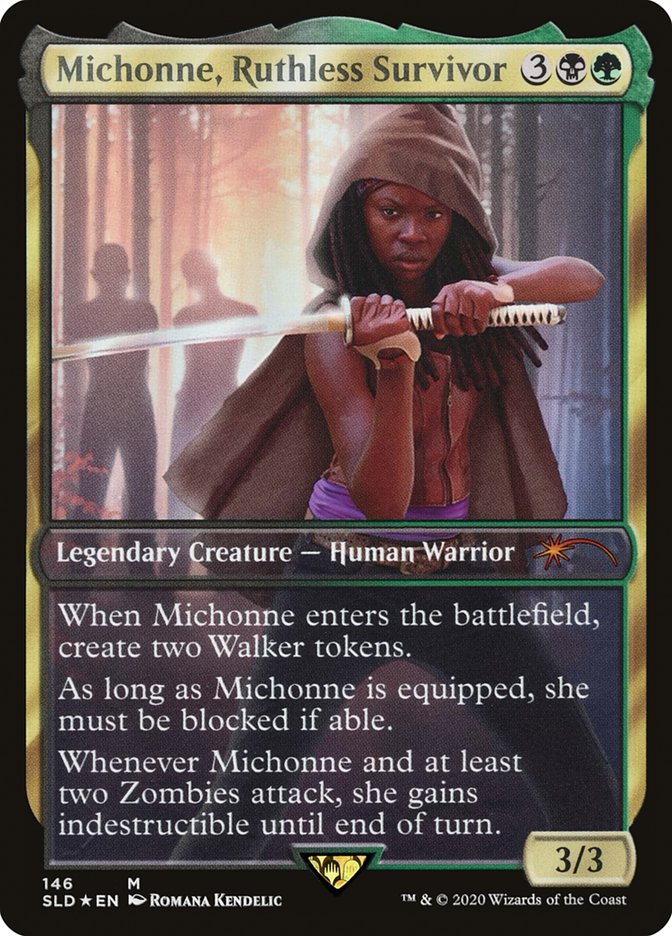 Michonne, Ruthless Survivor [Secret Lair Drop Series] MTG Single Magic: The Gathering | Red Claw Gaming