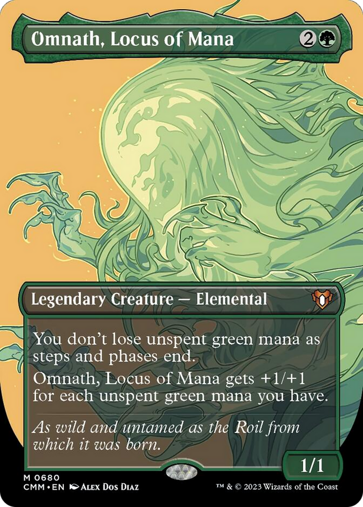 Omnath, Locus of Mana (Borderless Profile) [Commander Masters] MTG Single Magic: The Gathering | Red Claw Gaming