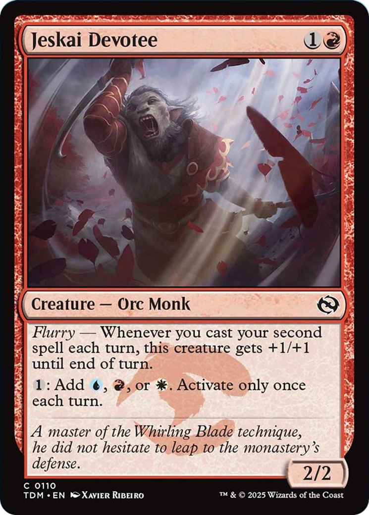 Jeskai Devotee [Tarkir: Dragonstorm] MTG Single Magic: The Gathering | Red Claw Gaming