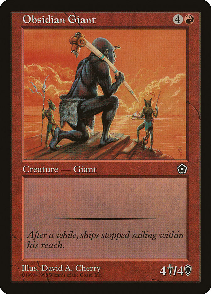 Obsidian Giant [Portal Second Age] MTG Single Magic: The Gathering | Red Claw Gaming