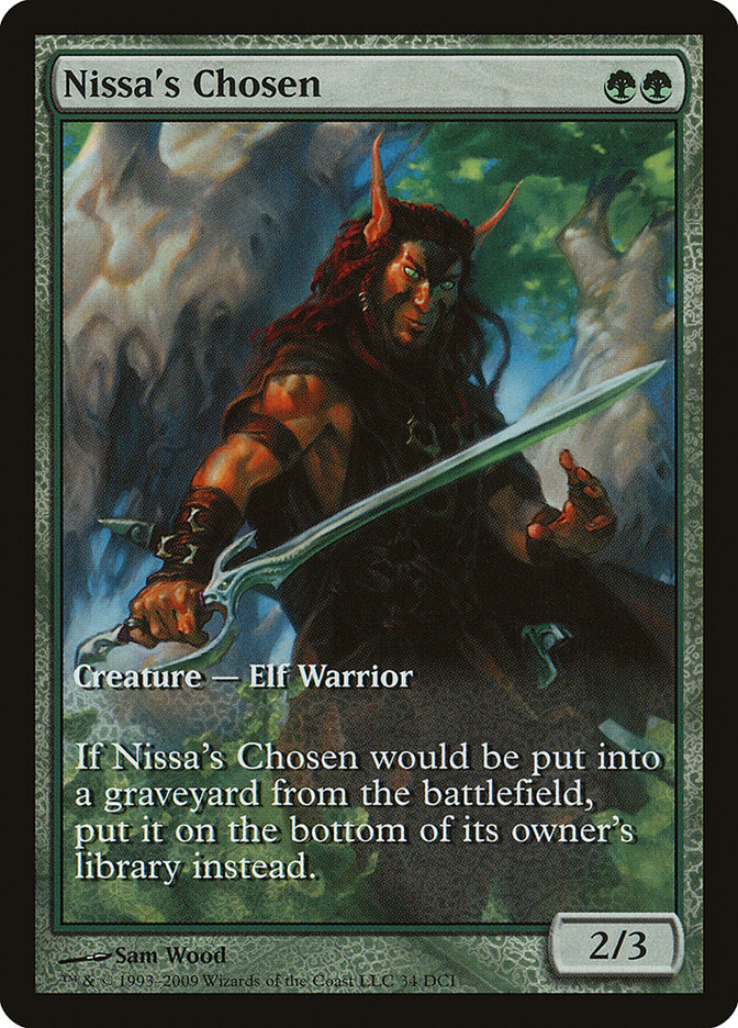 Nissa's Chosen (Game Day) (Extended Art) [Zendikar Promos] MTG Single Magic: The Gathering | Red Claw Gaming