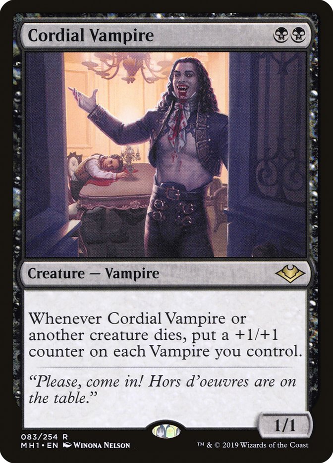 Cordial Vampire [Modern Horizons] MTG Single Magic: The Gathering    | Red Claw Gaming