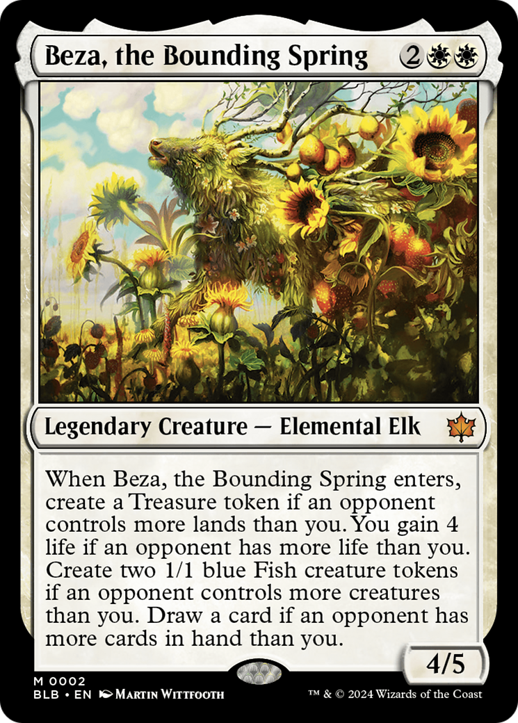 Beza, the Bounding Spring [Bloomburrow] MTG Single Magic: The Gathering    | Red Claw Gaming