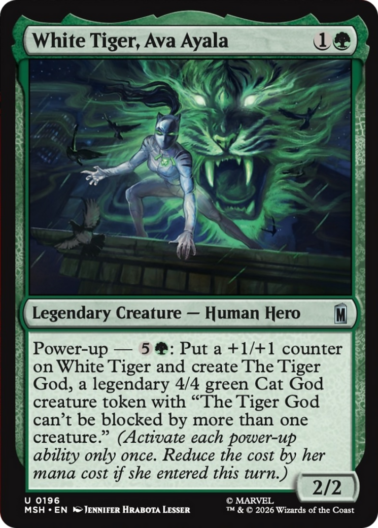 White Tiger, Ava Ayala [Marvel Super Heroes] MTG Single Magic: The Gathering | Red Claw Gaming