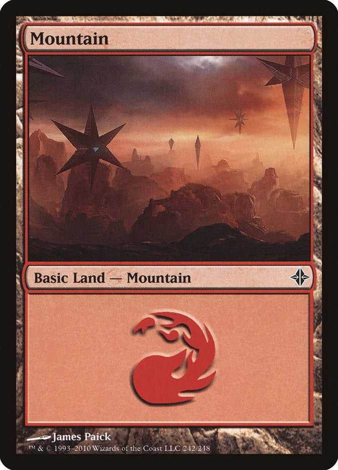 Mountain (242) [Rise of the Eldrazi] MTG Single Magic: The Gathering | Red Claw Gaming