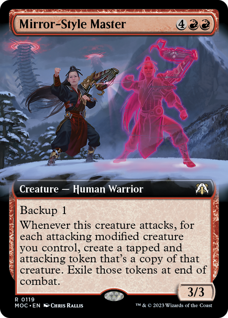Mirror-Style Master (Extended Art) [March of the Machine Commander] MTG Single Magic: The Gathering | Red Claw Gaming